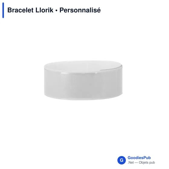 Bracelet d'identification personnalisable Llorik avec logo - Image 1