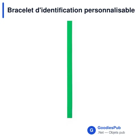 Bracelet d'identification personnalisable Plasker avec logo