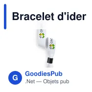 Bracelet d'identification personnalisable Plasker avec logo - Miniature 3