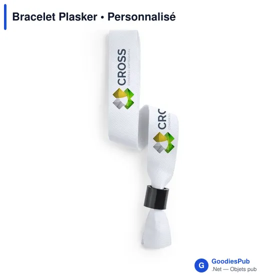 Bracelet d'identification personnalisable Plasker avec logo - Image 3