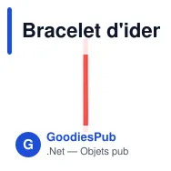 Bracelet d'identification personnalisable Plasker avec logo - Miniature 5