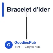 Bracelet d'identification personnalisable Plasker avec logo - Miniature 9