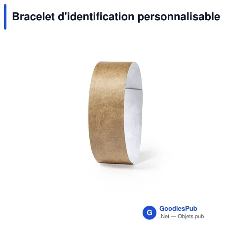 Bracelet d'identification personnalisable Sowel avec logo