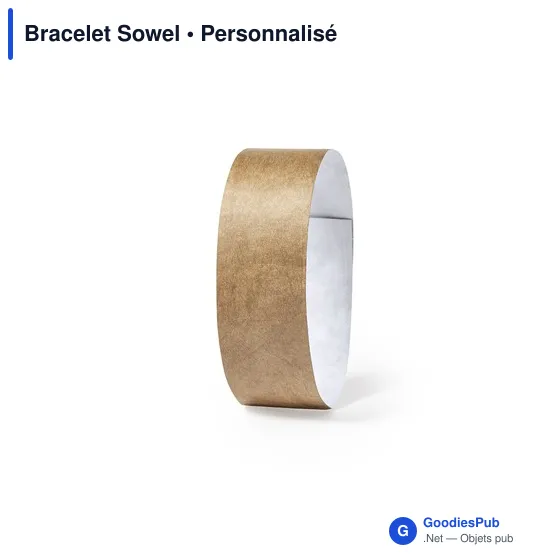Bracelet d'identification personnalisable Sowel avec logo - Image 1