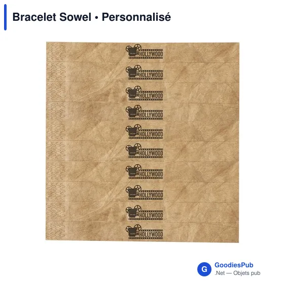 Bracelet d'identification personnalisable Sowel avec logo - Image 4