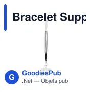 Bracelet support personnalisable pour smartphone avec logo - Miniature 1