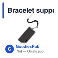 Bracelet support personnalisable pour smartphone avec logo - Miniature 11