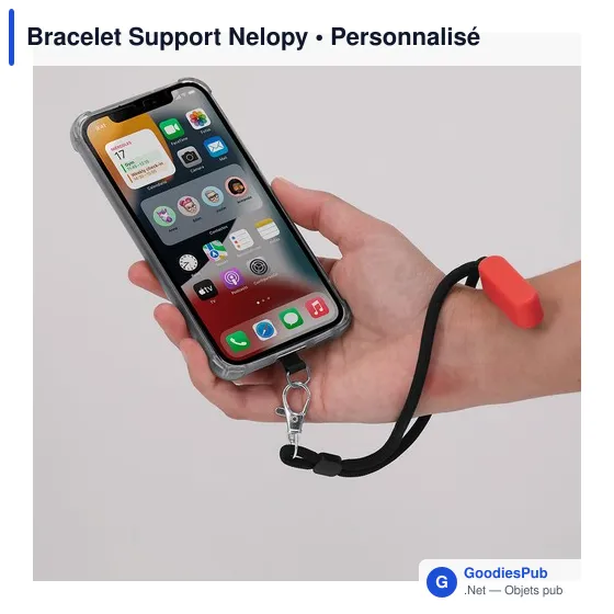 Bracelet support personnalisable pour smartphone avec logo - Image 12