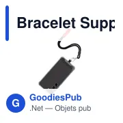 Bracelet support personnalisable pour smartphone avec logo - Miniature 5