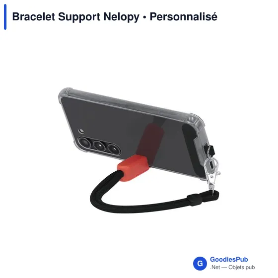 Bracelet support personnalisable pour smartphone avec logo - Image 9