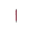 Variante rouge - Stylo bille personnalisable en aluminium recyclé avec logo - Brady Soft Touch
