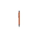 Variante orange - Stylo bille personnalisable en aluminium recyclé avec logo - Brady Soft Touch