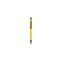 Variante jaune - Stylo bille personnalisable en aluminium recyclé avec logo - Brady Soft Touch