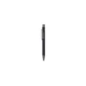 Variante noir - Stylo bille personnalisable en aluminium recyclé avec logo - Brady Soft Touch