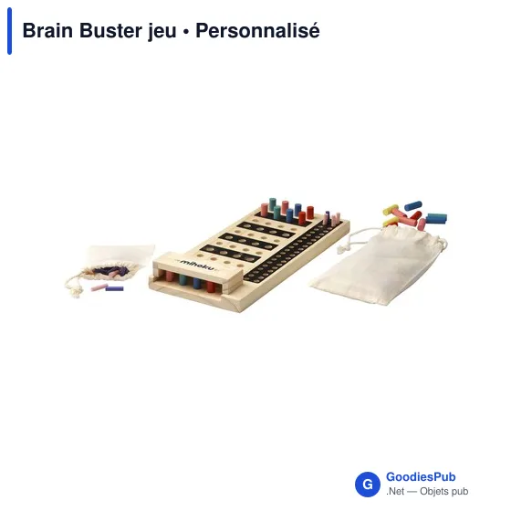 Jeu de société personnalisable Brain Buster avec logo - Image 1