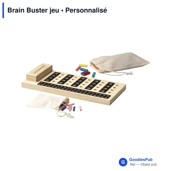 Jeu de société personnalisable Brain Buster avec logo - Image 2