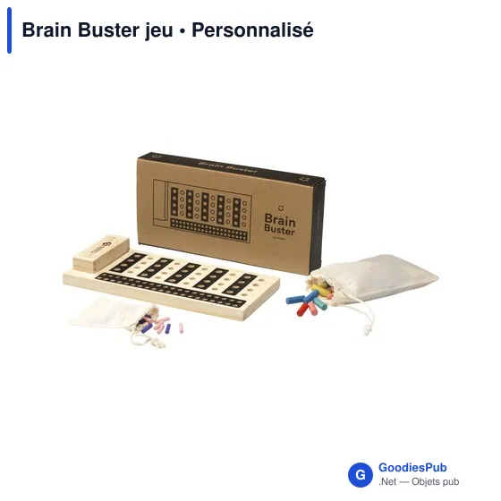 Jeu de société personnalisable Brain Buster avec logo - Image 3