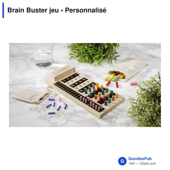 Jeu de société personnalisable Brain Buster avec logo - Image 5
