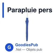 Parapluie personnalisable 23'' avec logo - BRALA - Miniature 4
