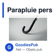 Parapluie personnalisable 23'' avec logo - BRALA - Miniature 7