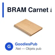 BRAM Carnet à spirale A5 en bambou - Miniature 1