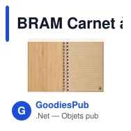 BRAM Carnet à spirale A5 en bambou - Miniature 3