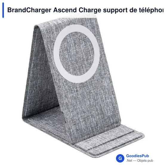 Support de téléphone personnalisable BrandCharger Ascend avec logo - Image 2