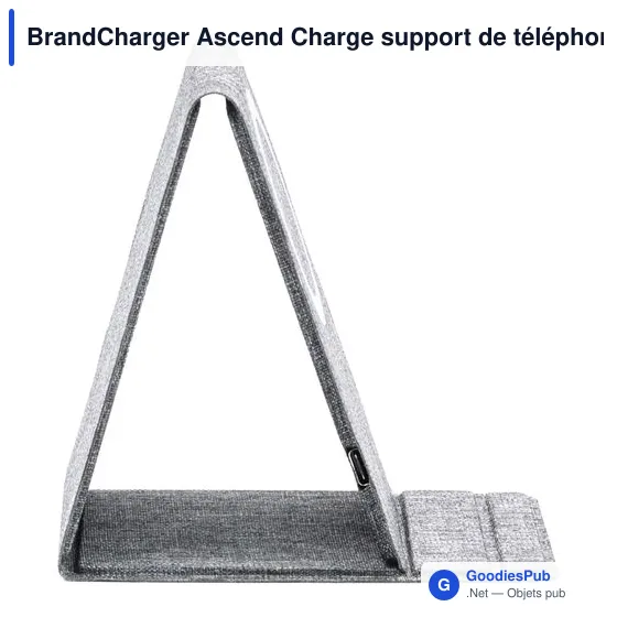 Support de téléphone personnalisable BrandCharger Ascend avec logo - Image 3