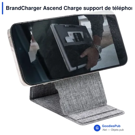 Support de téléphone personnalisable BrandCharger Ascend avec logo - Image 8