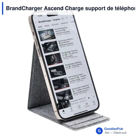 Support de téléphone personnalisable BrandCharger Ascend avec logo - Image 9