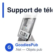 Support de téléphone personnalisable BrandCharger Ascend Mini avec logo - Miniature 8