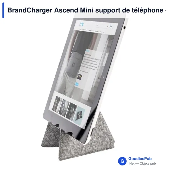 Support de téléphone personnalisable BrandCharger Ascend Mini avec logo - Image 8
