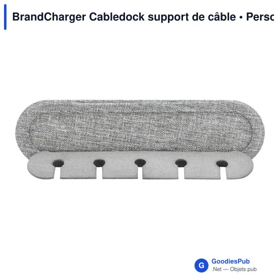 Support de câble personnalisable BrandCharger pour un bureau organiséavec logo - Image 2