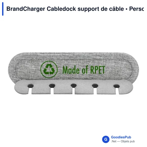Support de câble personnalisable BrandCharger pour un bureau organiséavec logo - Image 5