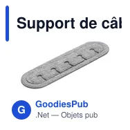 Support de câble personnalisable BrandCharger pour un bureau organiséavec logo - Miniature 6