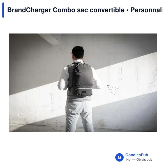 Sac convertible personnalisable BrandCharger Combo avec logo - Image 5