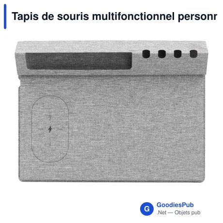 Tapis de souris multifonctionnel personnalisable avec logo - BrandCharger Evopad