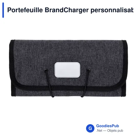 Portefeuille BrandCharger personnalisable pour appareils numériques etavec logo