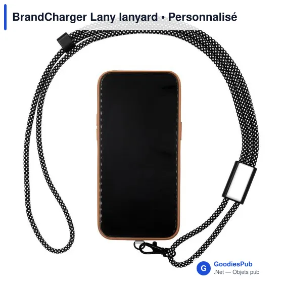 Lanyard personnalisable BrandCharger pour téléphone avec logo - Image 2