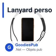 Lanyard personnalisable BrandCharger pour téléphone avec logo - Miniature 3