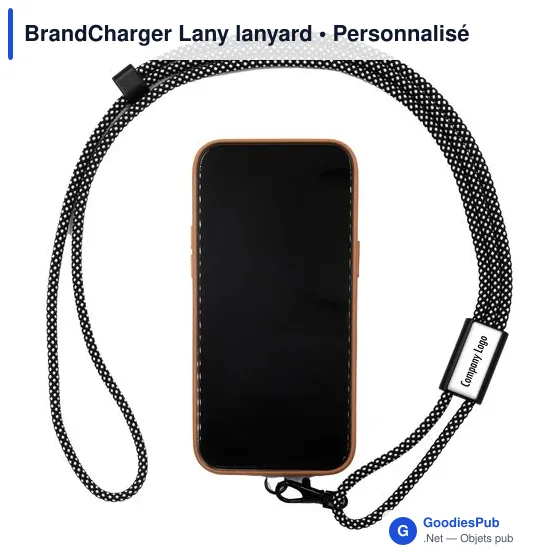 Lanyard personnalisable BrandCharger pour téléphone avec logo - Image 3