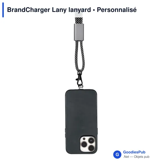 Lanyard personnalisable BrandCharger pour téléphone avec logo - Image 5