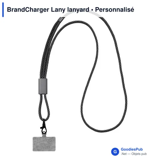 Lanyard personnalisable BrandCharger pour téléphone avec logo - Image 6