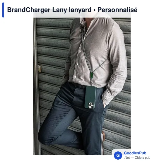 Lanyard personnalisable BrandCharger pour téléphone avec logo - Image 7