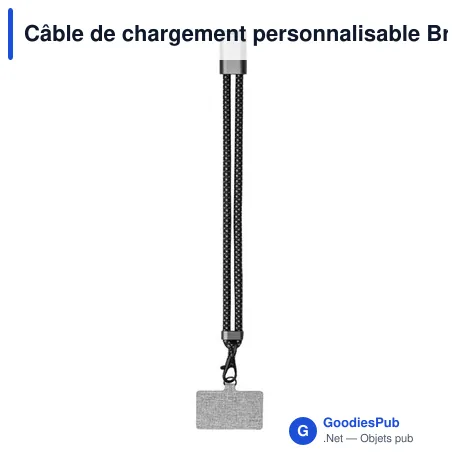 Câble de chargement personnalisable BrandCharger avec logo