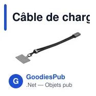 Câble de chargement personnalisable BrandCharger avec logo - Miniature 11