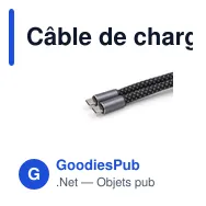Câble de chargement personnalisable BrandCharger avec logo - Miniature 5