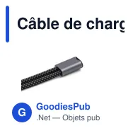 Câble de chargement personnalisable BrandCharger avec logo - Miniature 6