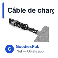 Câble de chargement personnalisable BrandCharger avec logo - Miniature 8
