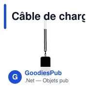 Câble de chargement personnalisable BrandCharger avec logo - Miniature 10